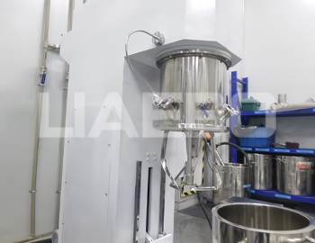 泰興某新能源科技有限公司30L雙行星攪拌機調試成功